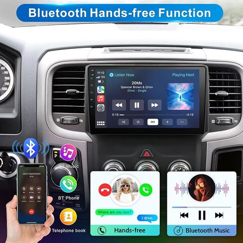 Car Radio for Dodge RAM 1500 2500 3500 2013-2018 with Wireless Carplay in Kuwait