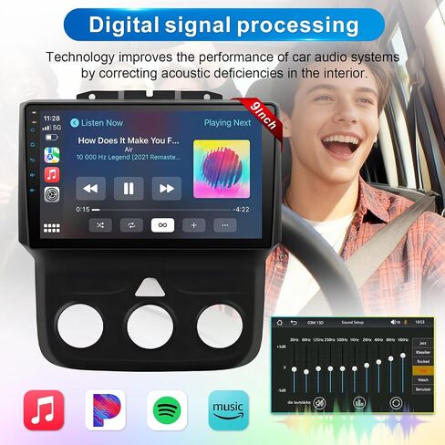 Car Radio for Dodge RAM 1500 2500 3500 2013-2018 with Wireless Carplay in Kuwait