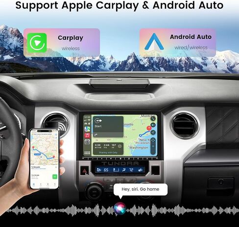 ستيريو لترقية تويوتا تندرا 2014-2021 | راديو 8+256 جيجابايت، Qualcomm 665، Carplay اللاسلكي، Android Auto، BT 5.0 GPS Nagivation، 4GLTE، DTS، جيروسكوب، مجموعة التوصيل والتشغيل in Kuwait