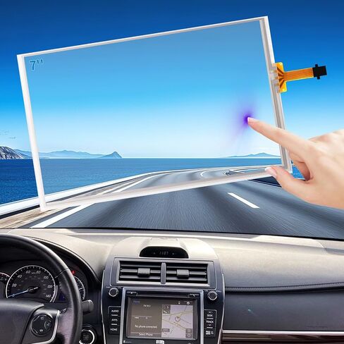 6.1" 8 Pin Touch Screen Digitizer Replacement for Toyota Camry Corolla Prius 2012-2013 Radio Screen, Touchscreen for LA061WQ1 TD02 OEM Navigation System Ultra-sensitive Display Glass Panel in Kuwait