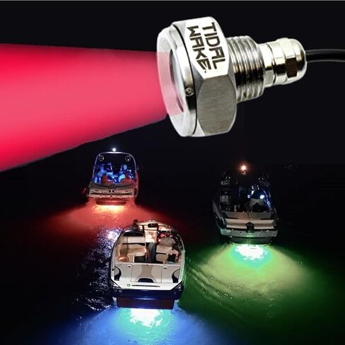 Tidal Wake Boat Drain Plug Light, Underwater Light, Fits 1/2" NPT in Kuwait