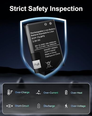 【4000 مللي أمبير في الساعة】 بطارية SCP-73LBPS، بطارية بديلة مطورة عالية السعة لهاتف Kyocera DuraXV Extreme E4810 Verizon Flip Phone SCP73LBPS in Kuwait