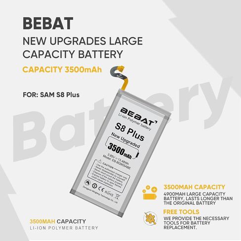 Battery for Samsung Galaxy S8 Plus,3500mAh High Capacity Battery in Kuwait