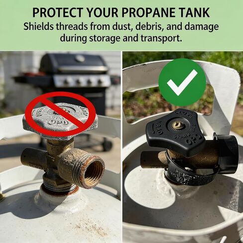 Bettli 5 Pcs Propane Tank Cap Valve Cover Dust Protection Cover low Pressure Filling Valve Plug QCC1 Adapter Thread Protection in Saudi Arabia