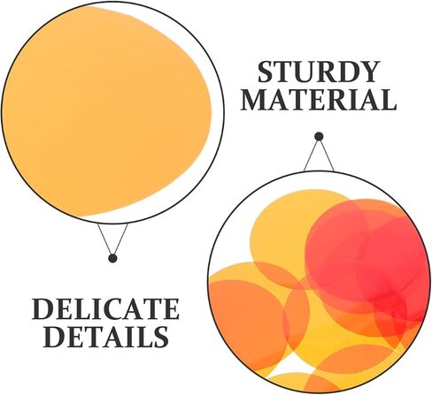 SHINEOFI 20pcs Warm Light Filter Film, Self-adhesive Translucent Gel Color Filters for Led Lamps, Ceiling Spotlights, Mood Lighting, Round Peel And Stick Stickers for Home And Office in Saudi Arabia