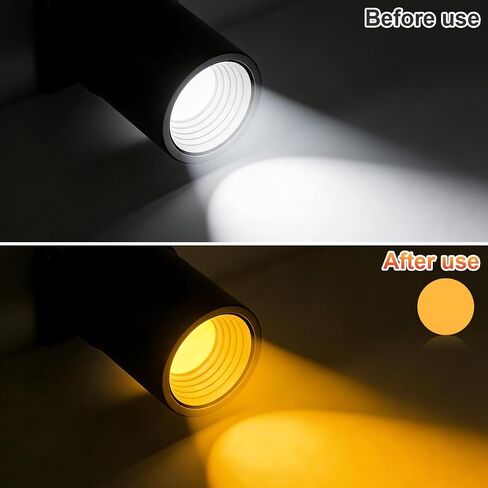 SHINEOFI 20pcs Warm Light Filter Film, Self-adhesive Translucent Gel Color Filters for Led Lamps, Ceiling Spotlights, Mood Lighting, Round Peel And Stick Stickers for Home And Office in Saudi Arabia