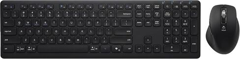 Wireless Keyboard and Mouse Combo, Multi-Device, Silent (Black) in Saudi Arabia