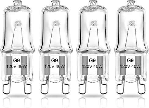 G9 Halogen Light Bulb 40W for Whirlpool Microwave Oven, Whirlpool Over The Stove Range Microwave, Replace W10709921 (4 Pack) in Saudi Arabia