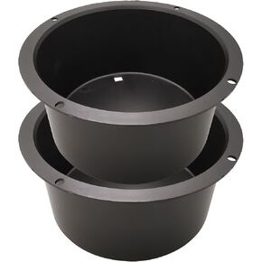 HiQltyla 5in Round Black Plastic Speaker Baffle, Pack of 2 in Saudi Arabia