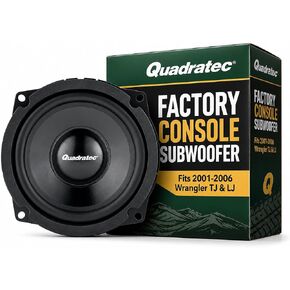Quadratec Center Console Replacement Subwoofer - Fits Jeep Wrangler TJ 2001-2006 & Unlimited LJ 2004-2006 - 6.75-Inch 2 Ohm 200W Dual Voice Coil Plug and Play Direct-Fit Factory Sub Bass Speaker in Saudi Arabia