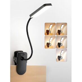 Pink Desk Lamp for Dorm Lamp, 9 Brightness+5 Color Clip on Light, Cute Lamp in Saudi Arabia