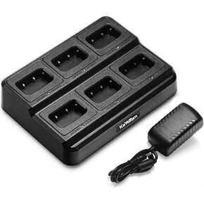 KAYOTOM Six Way Charger Multi Unit Rapid Gang Charger Station with Removable AC Adapter -Only Compatible with AT600 Walkie Talkie and Battery (1 Pack) in Saudi Arabia