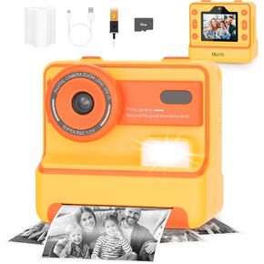 Mafiti Kids Camera Instant Print,1080P Selfie Digital Camera with 2.4 Inch Display 1200 mAh Battery,3-12 yrs Girls Boys Toys Gifts for Birthday/Xmas/Holiday,Pink in Kuwait