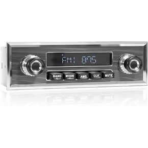 Retro Bluetooth Car Radio Receiver: Single Din Vintage Stereo for Retro Car in Kuwait