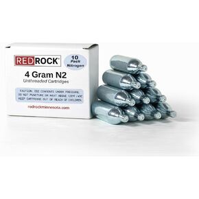 REDROCK 4.1 gram Nitrogen N2 Cartridges Unthreaded Cartridges (10 Pack) in Saudi Arabia
