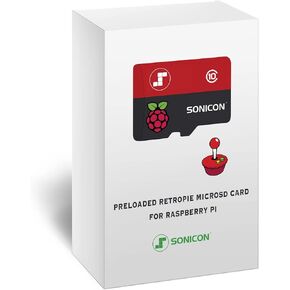 بطاقة Sonicon RetroPie Batocera Emulator MicroSD المحملة مسبقًا مع DC/PS1/Sega/Atari/Arcade/FBNeo/Mame لـ Raspberry Pi، توصيل التوصيل (512 جيجابايت (مجموعة رائعة)، لـ Raspberry Pi 4/4b+/400) in Kuwait