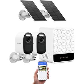 4MP Wireless Security Cameras Outdoor, 4-Cam Kit, Solar in Kuwait