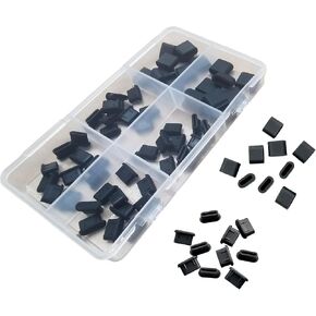 60PCS Silicone Type C Port Anti Dust Plugs USB C Dust Cover Cap Stopper in Kuwait