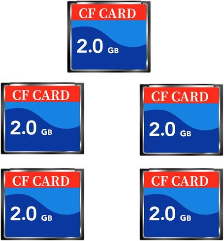 بطاقة CF عالية الأداء بسعة 2 جيجابايت (5 عبوات) - مثالية للكاميرات وأجهزة التحكم N64 والمزيد | نقل سريع للبيانات | تخزين موثوق in Kuwait