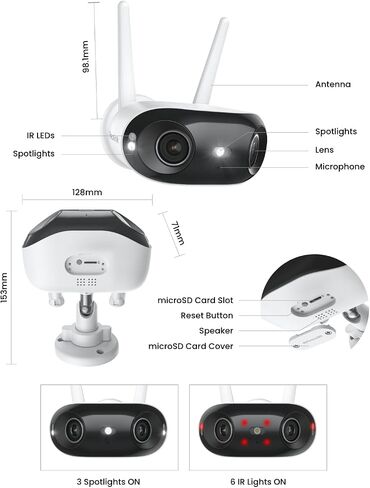 REOLINK 4K 8MP 180° Panoramic Outdoor Security Camera, Dual-Lens Elite WiFi in Saudi Arabia
