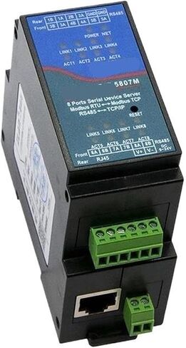 ZLAN5807M Din Rail 8CH RS485 to Ethernet Server(ZLAN5807M EU Plug) in Saudi Arabia