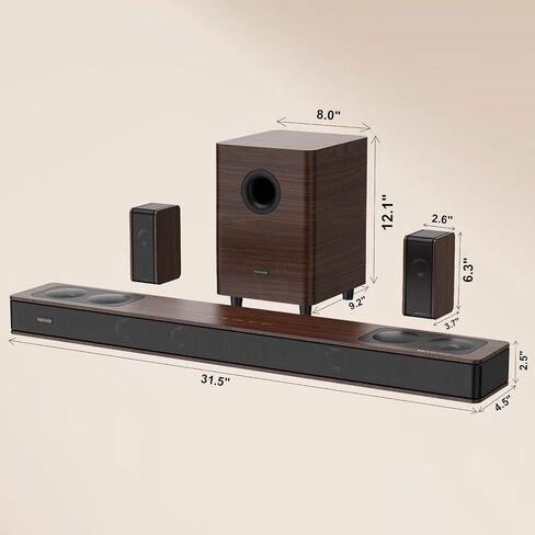 نظام الصوت المحيطي Dolby Atmos 5.3.4 الرائد مع مضخم صوت in Kuwait