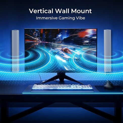 Sound Bar for Smart TV, 80W Soundbar with Bluetooth/ARC/Opt/AUX Connect, Dynamic Volume Boost, 3 Equalizer Modes, 2 in 1 Detachable Soundbar for TV/PC/Gaming/Projectors in Kuwait