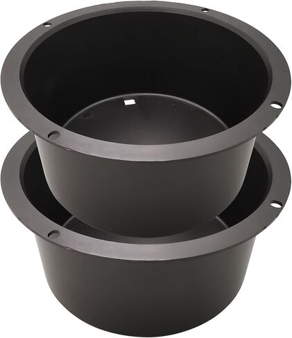 HiQltyla 5in Round Black Plastic Speaker Baffle, Pack of 2 in Saudi Arabia