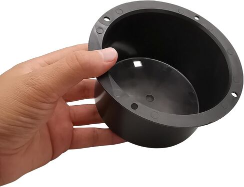 HiQltyla 5in Round Black Plastic Speaker Baffle, Pack of 2 in Saudi Arabia