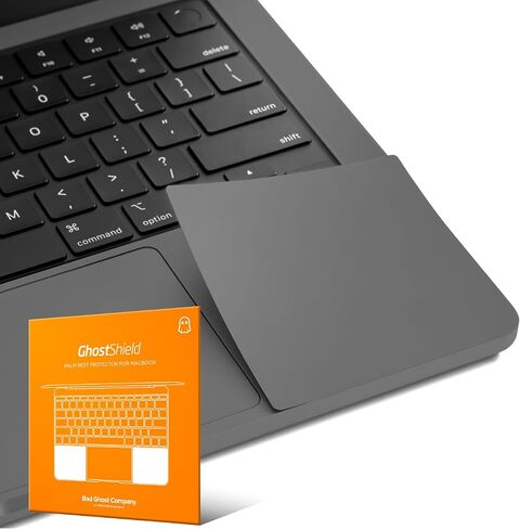 UPPERCASE GhostShield Premium Palm Rest Protector Skin Cover Set, Scratches and Wear Protection, Compatible with MacBook Pro 14" 2021 2023 M1/M2/M3 Pro/Max, A2442 A2779 A2918 A2992 (Space Black) in Saudi Arabia