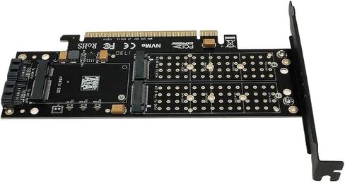 PCIe 3.0 x16 3-in-1 M.2 وبطاقة توسيع mSATA SATA in Kuwait