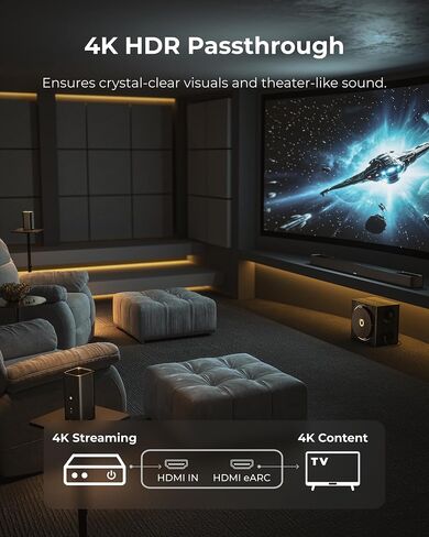 ULTIMEA 7.1.4ch Professional Surround Sound System w/Dolby Atmos, 980W Wireless Sound Bar for Smart TV with 10" Wireless Subwoofer, 20Hz Low Frequency, GaN Amplifier, 4K HDR Pass-Through, Skywave X70 in Saudi Arabia