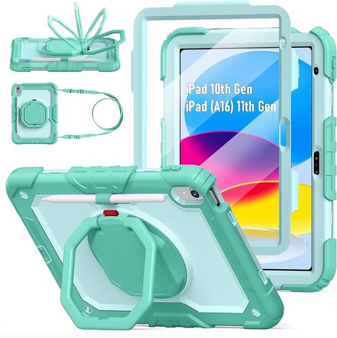 Case for iPad (A16) 11th/10th Generation 11"/10.9" 2025/2022, Pink Mint in Kuwait