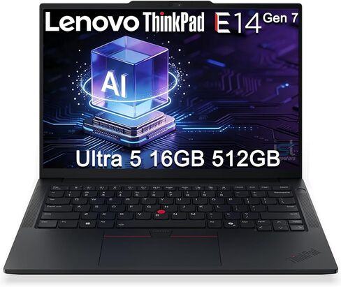 Lenovo ThinkPad E14 Gen 7 14" FHD+, Intel Ultra 5 226V, 16GB RAM, 512GB SSD in Saudi Arabia