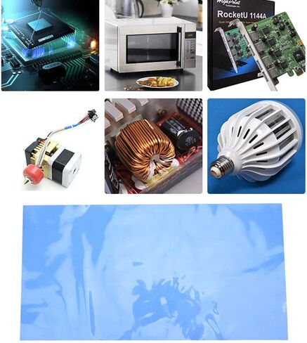 Thermal Pad 200 x 400 x 2mm Silicone 1.5W / m k Blue in Saudi Arabia
