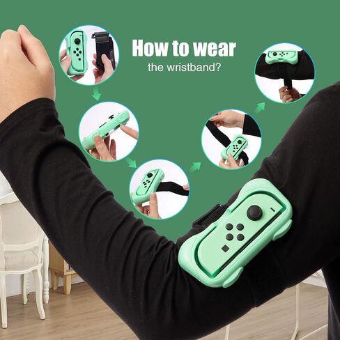 ECHZOVE Switch Wrist Bands, 2 in 1 Wrist Straps for Switch Dance 2023 2022 2021 2020 Game in Saudi Arabia