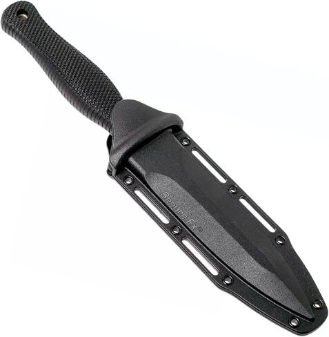 COLD STEEL COUNTER TAC I 5" Japanese AUS8A w/ Stonewash Finish Spear Point Fixed Blade Multi-Purpose Tactical Game Hunting Boot Knife, 4-1/2" Kray-Ex Handle, Weather-Resistant Secure-Ex Sheath in Saudi Arabia