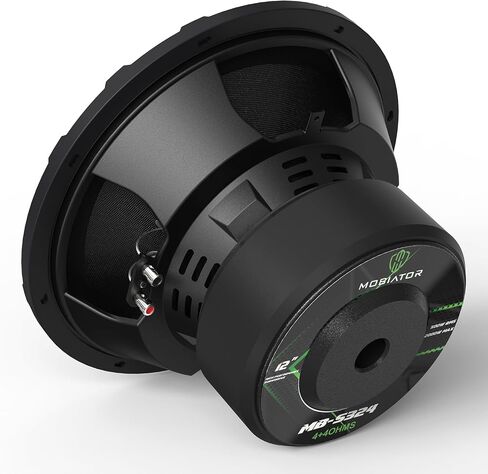 MOBIATOR-12 Inch Car Subwoofer 2000W Max 500W RMS, Dual Magnets(135Oz), 3 Inch Black Voice Coil, Dual Spider, 4 Ohm Heavy Gauge, Easy to Install, Black-S324 (MB-S324) in Saudi Arabia