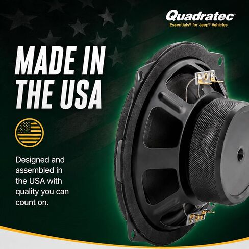 Quadratec Center Console Replacement Subwoofer - Fits Jeep Wrangler TJ 2001-2006 & Unlimited LJ 2004-2006 - 6.75-Inch 2 Ohm 200W Dual Voice Coil Plug and Play Direct-Fit Factory Sub Bass Speaker in Saudi Arabia