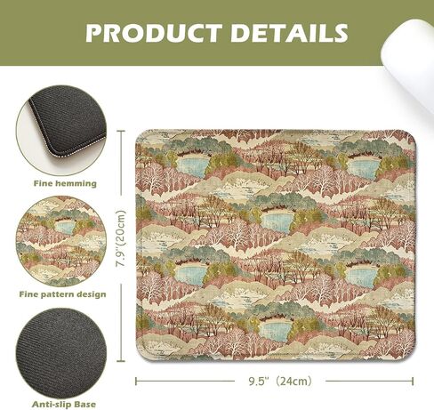 Vintage Scenic Pastoral Landscape Mouse Pad 9.5x7.9in in Kuwait