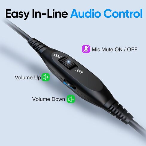 Telephone Headset with Microphone Noise Canceling for Office Landline Deskphone, with Mic Mute Volume Controller, Mono RJ9 Phone Headset for Call Center Avaya Polycom Nortel in Kuwait