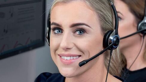 TruVoice JPL Scout 3100 Wireless DECT (PTT) Push-to-Talk Trigger and PJ-7 Adapter HD-550 Duo Headset Bundle for Public Safety Dispatch Consoles in Kuwait