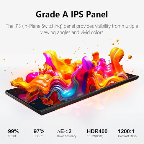 INNOCN 40 Inch 5K 5120 x 2160p Ultrawide Monitor for Laptop, 21:9, 100Hz, IPS, HDMI, DP, FreeSync, HDR400, USB-C, DeltaE＜2, Built-in Speakers, Height Adjustable, Black - 40C1U in Saudi Arabia