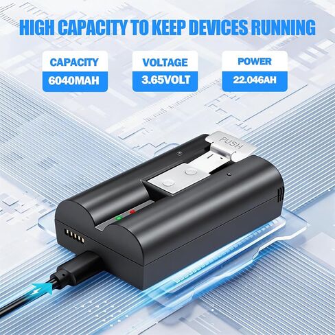 2-Pack 6040mAh Battery for Ring Camera Outdoor in Kuwait