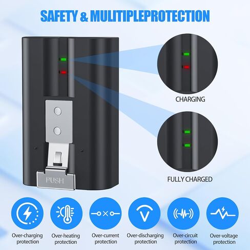 2-Pack 6040mAh Battery for Ring Camera Outdoor in Kuwait