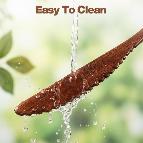Ouligay 3pcs Wooden Utensil Set For Eating,Wooden Spoon Fork for Kitchen in Saudi Arabia