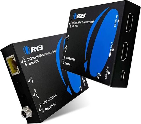 OREI 4K@60Hz KVM HDMI Extender Over LAN HDBaseT 400ft, POC 2-Way IR USB 1.1 in Saudi Arabia