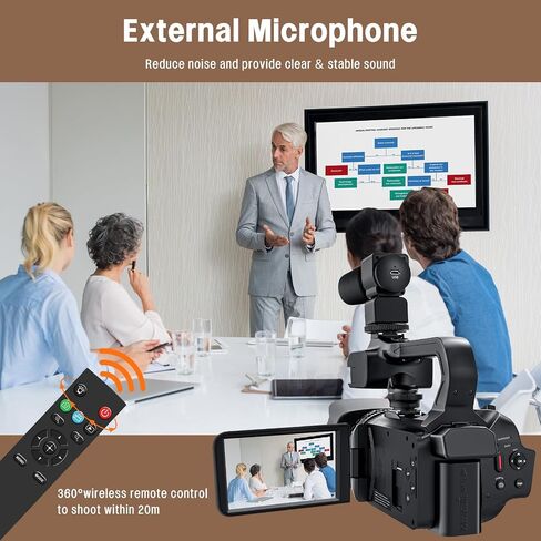 6K 64MP Camcorder Video Camera IR Night Vision Vlogging for YouTube in Saudi Arabia