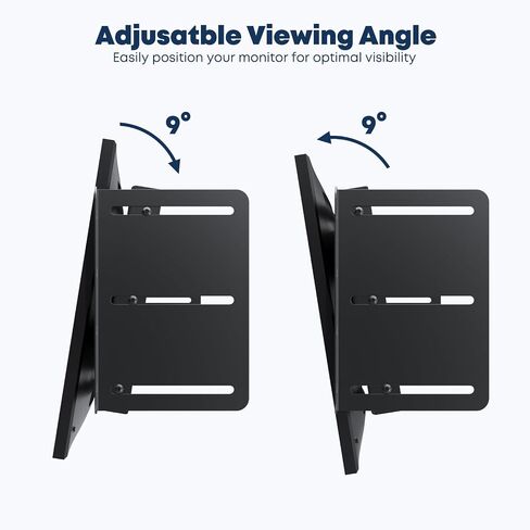 4U Rack Mount VESA Monitor Bracket - Fits 19 Inch Server Rack Cabinet, Universal VESA LCD Monitor Mount Fits 75x75 & 100x100mm, Adjustable Depth Steel Rackmount Display Bracket, Black, SPSVR-M01 in Kuwait