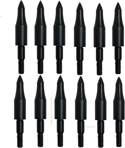 12pcs High Precision Field Points, Crossbow Arrow Tips for Bow and Arrow Target Practice, Screw-in Bullet Points for 5/16 Inch Arrows, Hunting Archery Target & Accessorie in Kuwait